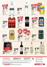 Folleto SPAR Fragadis Página 8: Font vella - agua €1,95, Navas del emperador - vino blanco verdejo €2,35