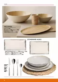 Catálogo Optimus Página 8: Bandeja rectangular €5,60, Cubertería Canadá €34,95