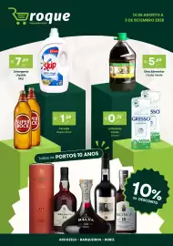 Folheto Roque Supermercados Página 1: Óleo Alimentar Costa Verde €5,69, Cerveja Super Bock €1,59