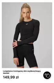 4F gazetka tydzień 33 Strona 4: Longsleeve treningowy slim szybkoschnący damski 4F €149,99
