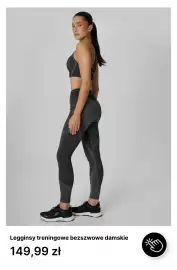 4F gazetka tydzień 33 Strona 9: Legginsy treningowe bezszwowe damskie 4F €149,99