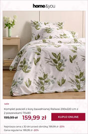 Home&You gazetka tydzień 33 Strona 10: Komplet pościeli z kory bawełnianej Ralisosi 200x220 cm z 2 poszewkami 70x80 €159,99