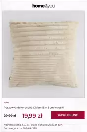 Home&You gazetka tydzień 33 Strona 5: Poszewka dekoracyjna Divite 45x45 cm w paski €19,99