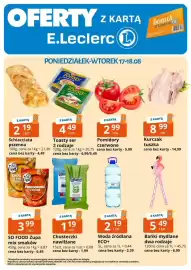 E.Leclerc gazetka tydzień 34 Strona 1: Pomidory czerwone €2,99, Bańki mydlane dwa rodzaje €5,49
