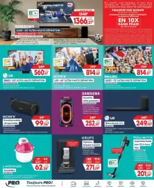 Catalogue Pro&Cie semaine 33 page 2: LAGRANGE Sorbetière €62,36, LG Barre de son 3.1.1 €249,90