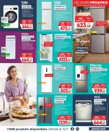 Catalogue Pro&Cie semaine 33 page 3: AEG Lave-vaisselle posable €664,42, Beko Réfrigérateur double porte €473,24