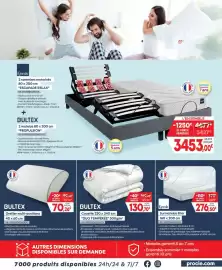 Catalogue Pro&Cie semaine 33 page 7: BULTEX Oreiller multi-positions €70,26, Epeda Surmatelas litier €276,50