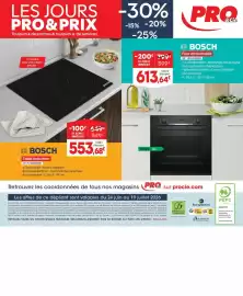 Catalogue Pro&Cie semaine 33 page 8: Bosch table induction €549,00