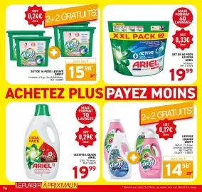 Catalogue Trafic page 16: Dreft Lessive liquide €14,58, ARIEL Lessive 4in1 PODS €19,99