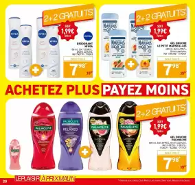 Catalogue Trafic page 20: LE PETIT MARSEILLAIS GEL DOUCHE €7,98, NIVEA DEODORANT €7,98