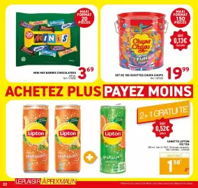 Catalogue Trafic page 22: Chupa Chups set de 1150 sucettes €19,99, Mini mix barres chocolatees €3,69