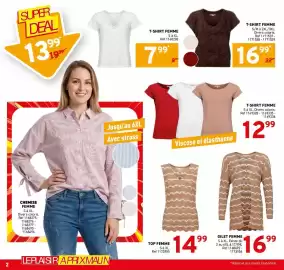 Catalogue Trafic page 26: T-SHIRT FEMME €16,99, Gilet femme €16,99