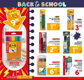 Catalogue Trafic page 6: STABILO SET DE 10 FEUTRES €6,99, STABILO ROLLER EASYORIGINAL €6,99