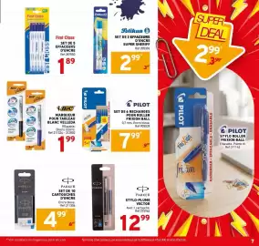 Catalogue Trafic page 7: PARKER SET DE 10 CARTOUCHES D'ENCRE €4,99, BIC MARQUEUR POUR TABLEAU BLANC VELLEDA €1,99