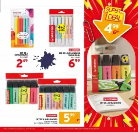 Catalogue Trafic page 9: STABILO Surligneurs €5,99, STABILO SET DE 4 SURLIGNEURS €2,49