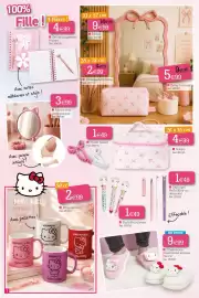 Catalogue Kandy page 2: Miroir chat avec peigne €3,99, Hello Kitty Chaussons plateforme femme €9,99