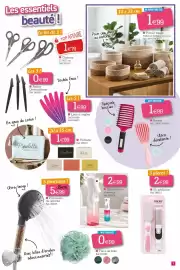 Catalogue Kandy page 7: Panier tressé €1,99, WOW Kit pédicure €2,99