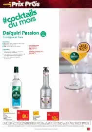Catalogue METRO page 19: ISAUTIER Rhum blanc traditionnel €8,51, MONIN Purée de fruits de la passion €10,66