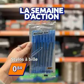 Catalogue Action semaine 33 page 3: Bic - stylos à bille €0,84