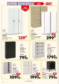 Folheto Conforama Página 10: Mesa de cabeceira diora €79,90, Cómoda NEVADA III €79,90