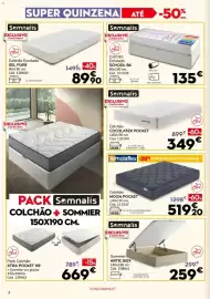 Folheto Conforama Página 8: Somnalis sommier artic box €259,00, Somnalis colchão cocolatex pocket €349,00