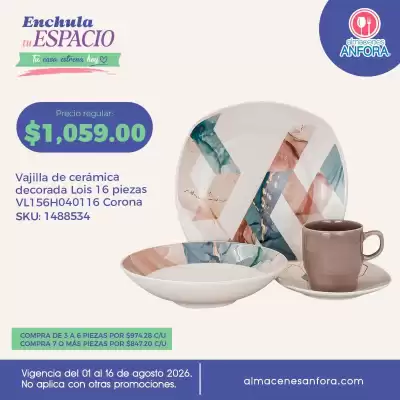 Almacenes Anfora (válido hasta 16-08)