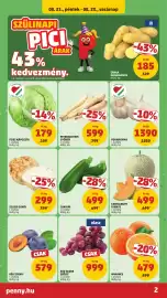 PENNY akciós újság hét 34 Oldal 2: Cantaloupe dinnye €499,00, Fokhagyma €1.390,00