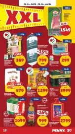 PENNY akciós újság hét 34 Oldal 23: Gallicoop sajtos baromfiszelet €799,00, Fagylakoma natúr baromfi fasírt xxl €1.299,00