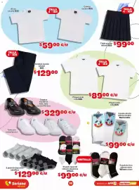 Folleto Soriana Mercado Página 10: Pantalón escolar infantil B2S €129,00, 8 pack tin deportivo caballero €12.900,00