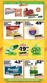Folleto Merco semana 33 Página 2: Nutrioli - aceite puro de soya €32,99, Florentina - queso oaxaca €69,99