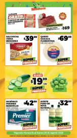 Folleto Merco semana 33 Página 2: Nutrioli - aceite puro de soya €32,99, Florentina - queso oaxaca €69,99