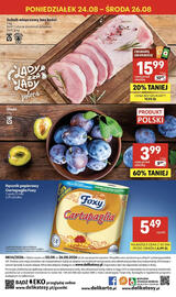 Delikatesy Centrum gazetka tydzień 34 Strona 40: Schab wieprzowy bez kości €15,99, Wiwi ki €3,99