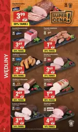 Delikatesy Centrum gazetka tydzień 34 Strona 14: Kiełbasa morlińska €2,29, Szynka konserwowa Krakus €3,69