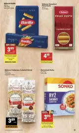 Delikatesy Centrum gazetka tydzień 34 Strona 21: Makaron Tradycyjny z Ludwina Polmak €3,89, Ryż Basmati Sonko €3,95