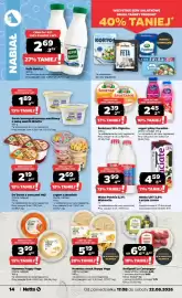 Netto gazetka tydzień 34 Strona 14: Mleko Polskie 3,2% Mlekovita €3,99, Mleko UHT 3,8% Łaciate Junior €4,59