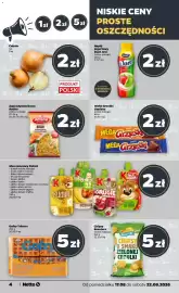 Netto gazetka tydzień 34 Strona 4: Wafel Grześki Gopłana €2,00, Mus owocowy Kubus €2,00