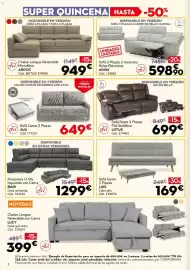 Catálogo Conforama Página 2: LUIS Sofá Cama 2 Plazas €169,00, Bari Rinconera U XXL Izquierda con Cama €1.299,00