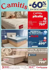 Catálogo Conforama Página 9: Camitis pikolin €769,00, Hilding colchón bolero €799,00