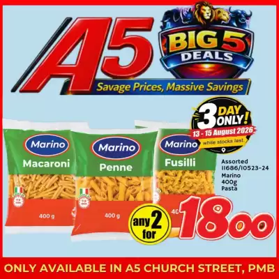 A5 Cash & Carry (valid until 15-08)