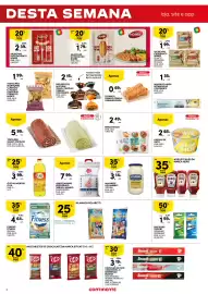 Folheto Continente Página 3: Brioche kids €2,49, Pão Rústico Continente €2,15