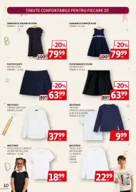Catalog Auchan Pagină 10: Fustă neagră 3 pliuri €63,99, Inextenso tricouri €9,99