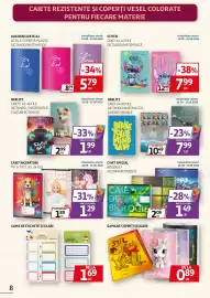 Catalog Auchan Pagină 8: Stitch caiet a4, 40 file dictando/matematică €7,99, Auchan caiete A4 €5,79
