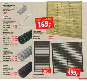 Jem & fix tilbudsavis uge 34 Side 21: Havehegn galvaniseret €99,00, Lamelhegn €129,00