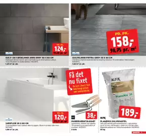 Jem & fix tilbudsavis uge 34 Side 5: GULVKLINKE PIETRA GREY 30 X 60 CM €158,00, MURERVÆRKTØJSÆT €38,00