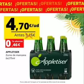 Folleto Supermercados Tu Alteza Página 2: Appletiser zumo de manzana €4,70