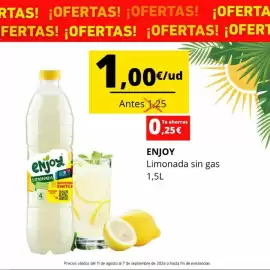 Folleto Supermercados Tu Alteza Página 4: Enjoy limonada sin gas €1,00