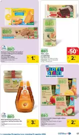 Carrefour folder Pagina 17: Bloemenhonning carrefour €3,19, Compote zonder toegevoegde suikers Carrefour Bio €2,49