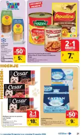 Carrefour folder Pagina 21: Cassoulet of gegaarnde zuurkool William Saurin, ravioli Panzani en Mousline Maggi €7,38