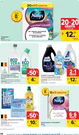 Carrefour folder Pagina 28: Vloeibaar wasmiddel Coral en wasverzachter Robijn €12,98