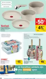 Carrefour folder Pagina 34: Pan 3-in-1 met afneembare handgreep Wonder Pan €19,99, Set van 2 bewaardozen met deksel €17,99